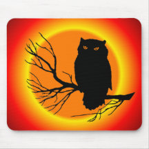 Spooky Owl Mousepad