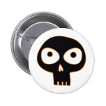Spooky Skull Pinback Button