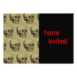 Spooky Skulls Halloween Custom Invitation