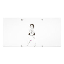 Spooky Spider Girl Photo Card