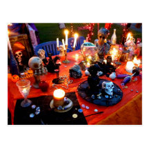 Spooky Table Postcard
