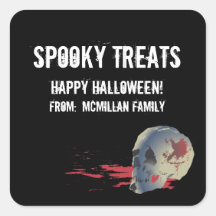 Spooky Treats Square Sticker