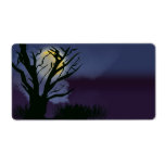spooky tree custom shipping labels