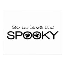 Spooky Typography Halloween Save the Date Postcard
