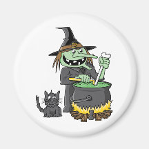 Spooky Witch Magnets