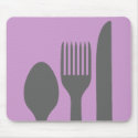 Spoon, Knife & Fork Graphic mousepads