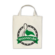 spoonacular organic grocery tote canvas bag