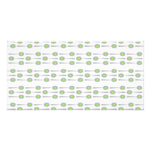 Spoons Pattern, with Green Splat. Photo Greeting Card