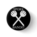 Spork Bandit in the Dark Pinback Button