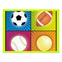 sport-balls personalized invites