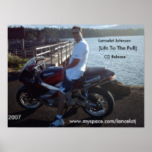 Sport bike poster GSX-R 750,with Lancelot Johnson