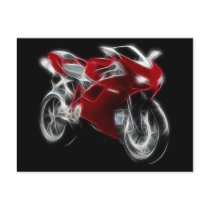 Sport Bike Racing Motorcycle Postcards