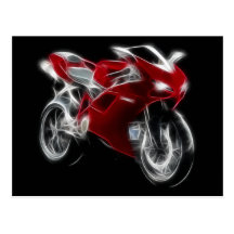 Sport Bike Racing Motorcycle Postcards
