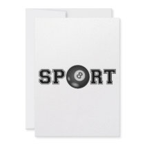 Sport (Billiard) Invitations
