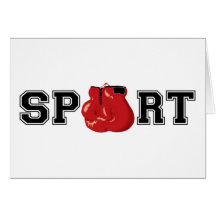 Sport (boxe) cartes de vœux