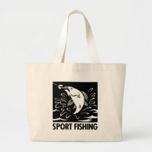 Sport Fishing Canvas Bag