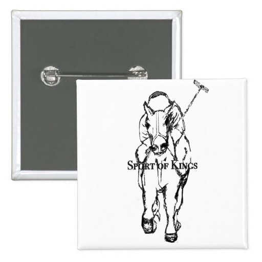 sport of kings pinback button
