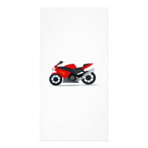 Sportbike Motorcycle Custom Photo Card