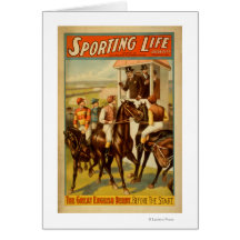 Sporting Life - The Great English Derby Theatre Greeting Card