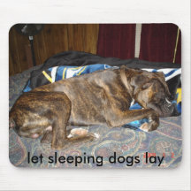 sports 001, let sleeping dogs lay mouse pad