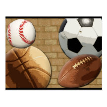 Sports Al-Étoile, basket-ball/football/football Cartes Postales