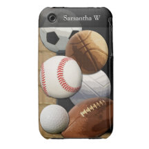 Sports Al-Star, Basketball/Soccer/Football iPhone 3 Covers