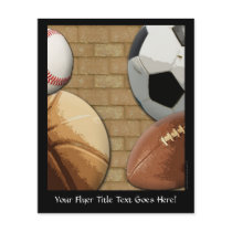 Sports Al-Star, Basketball/Soccer/Football Flyers