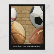 Sports Al-Star, Basketball/Soccer/Football Flyers