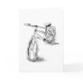 Sports Art Drawing Bike II Cards