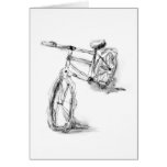 Sports Art Drawing Bike II Cards