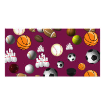 Sports Ball Bookmark Photo Greeting Card