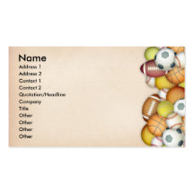 Sports / Balls Business Card Templates