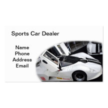 Sports Car Dealership Business Card