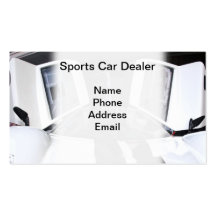 Sports Car Dealership Business Card