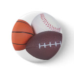 Sports Fan Gifts Basketball Baseball Football Button