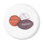Sports Fan Gifts Basketball Baseball Football Magnet