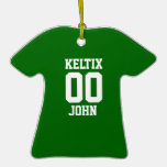 Sports Jersey Template Christmas Ornaments