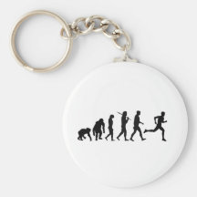 Sports Keyrings - Running Runners Evolution Keychains