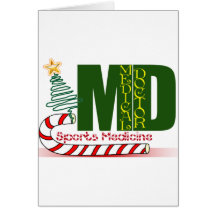 SPORTS MEDICINE CHRISTMAS MD GREETING CARDS