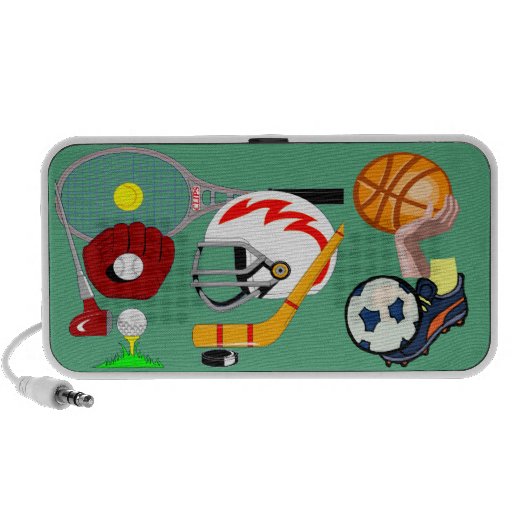 Sports Sports Sports design on a speaker