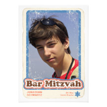 Sports Star Bar Mitzvah Invitation
