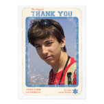 Sports Star Bar Mitzvah Thank You Card Personalized Invites