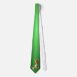 Sports Tie - Baseball Design #2 Green Background
