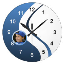 Sports Wave Custom Photo Clock