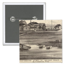 Sportsmans Home, Squan Beach, NJ Pinback Buttons