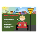 Sporty Red Cruiser Birthday Invitation