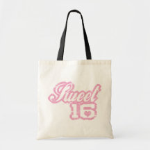 Sporty Sweet Sixteen Canvas Bags