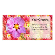 Spot Flower Custom Card Photo Cards
