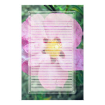 Spot Flower Lined Stationery