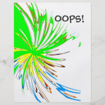 spot oops custom flyer